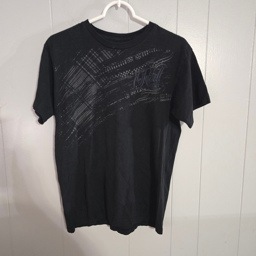 O'Neill‎ Graphic T-Shirt Mens Medium Black Script Logo Short Sleeve Surf Tee